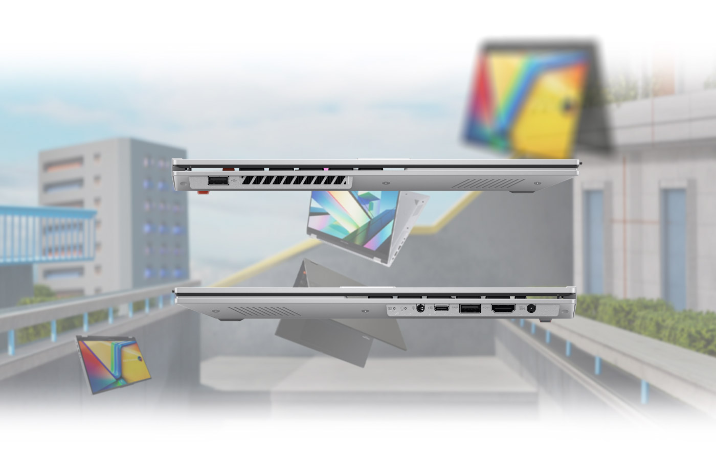 لپ تاپ 16 اینچی ایسوس مدل ASUS Vivobook S 16 Flip i9-13900H